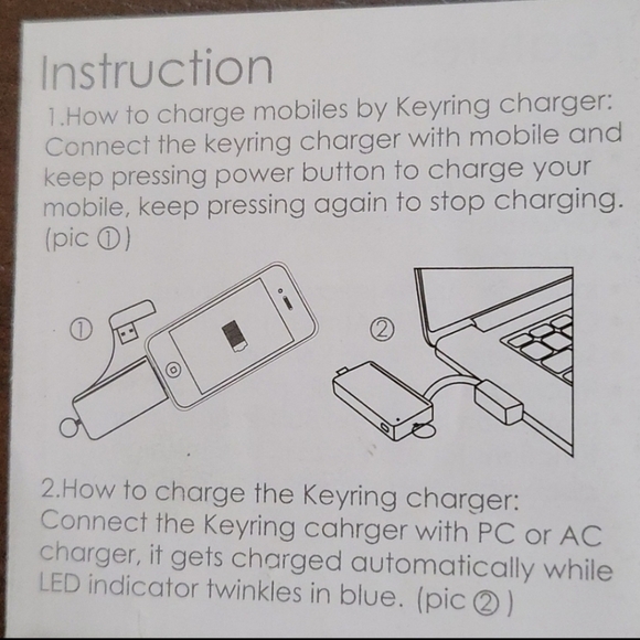 3 IN 1 Portable Keychain Power Bank - Picture 10 of 12
